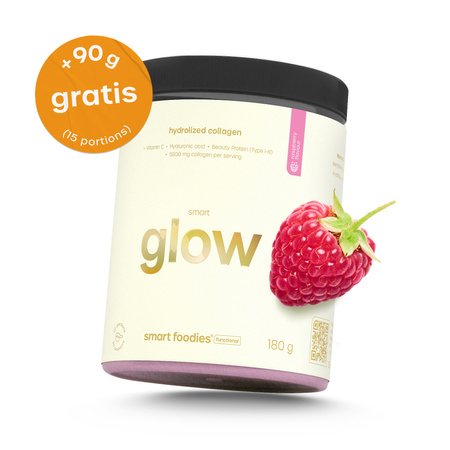 Smart Glow kollagen mit vitamin C, himbeer