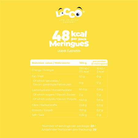 LoCCo 48 kcal kalorienarmes Zitronenbaiser