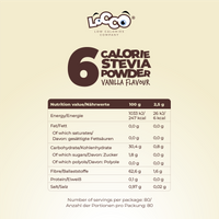 LoCCo 6 kcal Vanillepulver mit Stevia