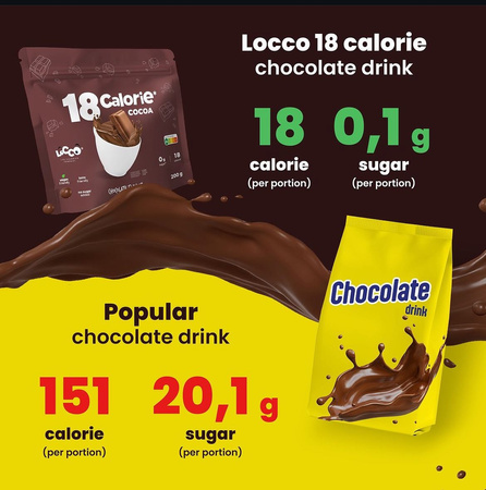 LoCCo 18 kcal Schokoladen-Geschmack Kakao