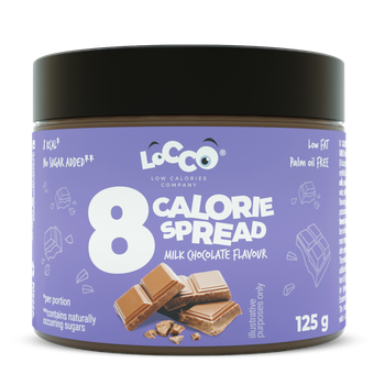 LoCCo 8 kcal Spread Vollmilchschokolade 125 g