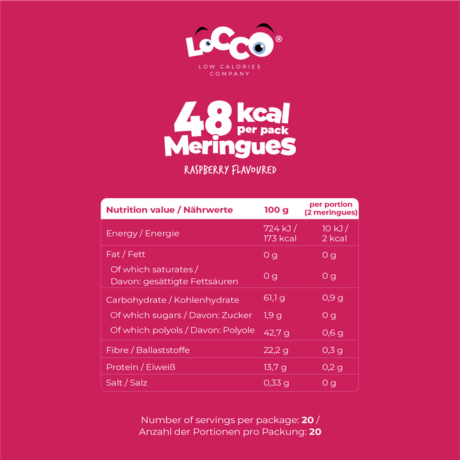 LoCCo 48 kcal Meringues 4er-Pack