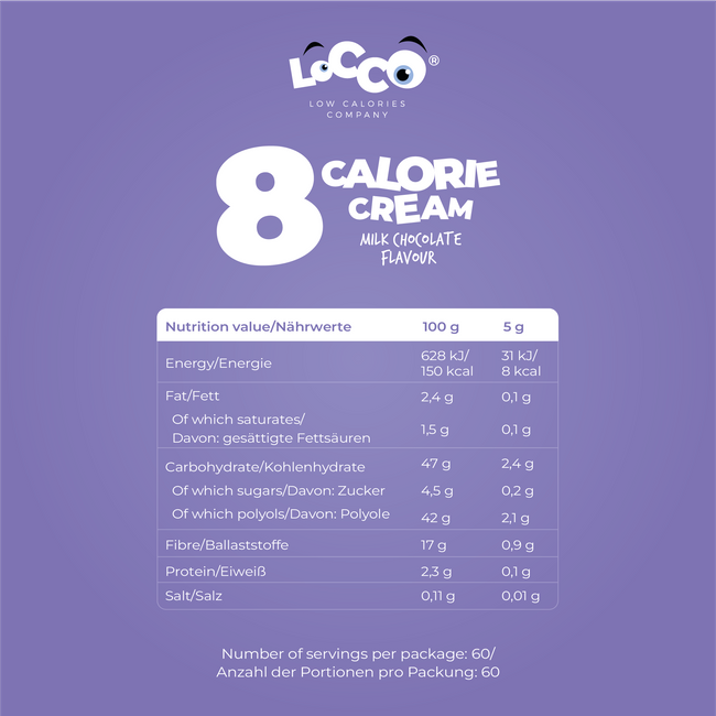 LoCCo 8 kcal Spread Vollmilchschokolade