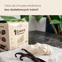 LoCCo 1 kcal 100% natürliches kalorienarmes Vanille-Baiser mit Stevia 