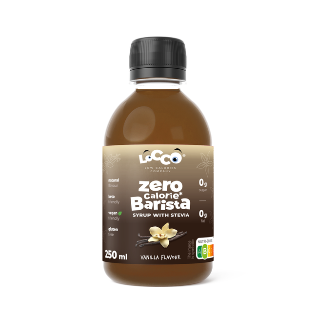 LoCCo 0 kcal Barista sirup mit stevia vanillegeschmack 250 ml