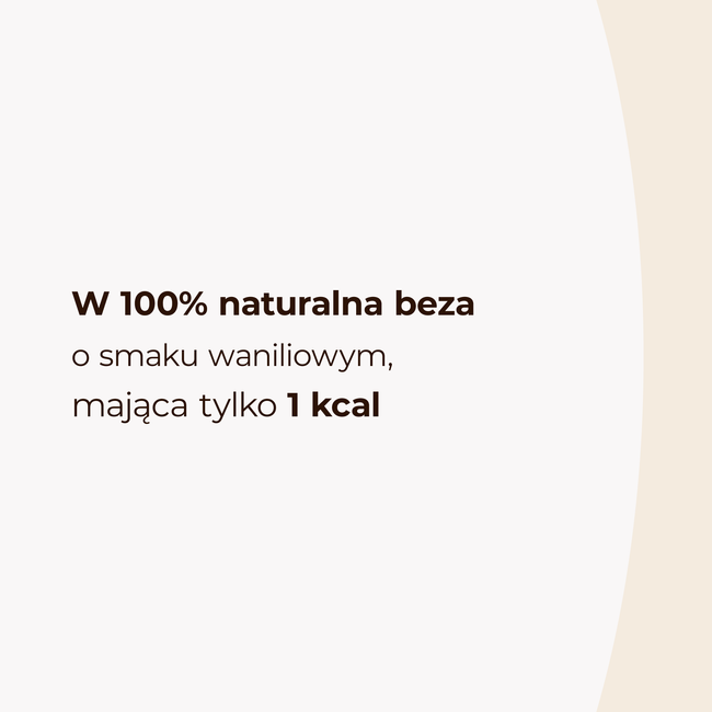 LoCCo 1 kcal 100% natürliches kalorienarmes Vanille-Baiser mit Stevia 