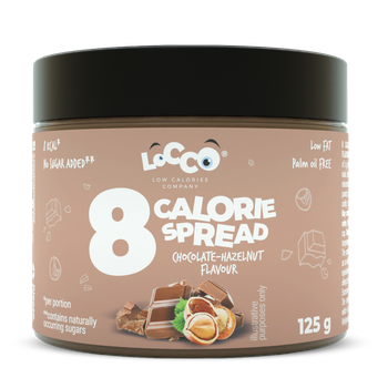 LoCCo 8 kcal Spread Schokolade - Haselnuss  125 g